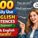 100 Daily Use English Sentences for Beginners – Speak English Naturally