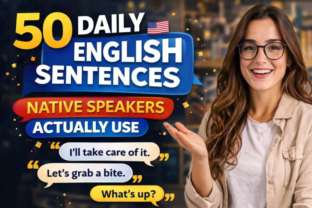 50 Daily English Sentences Native Speakers Actually Use