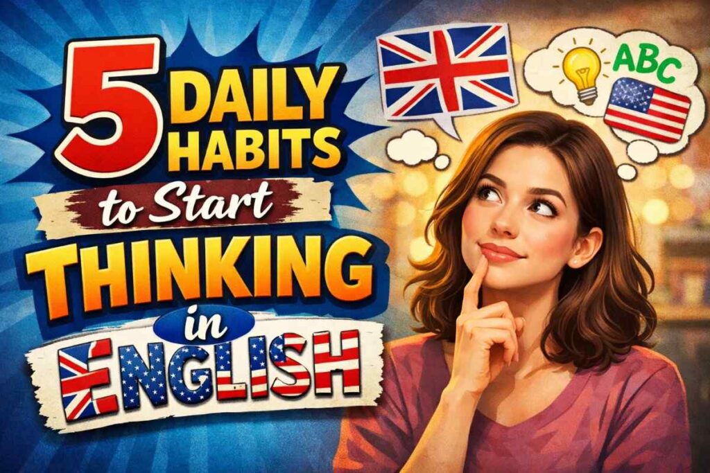 A Story of 5 Daily Habits to Start Thinking in English