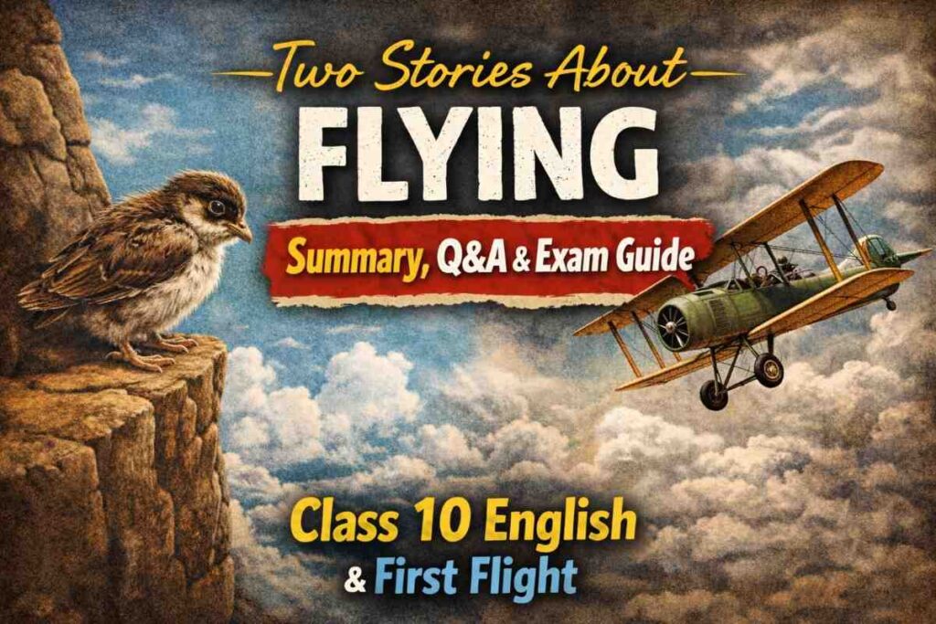 Two Stories About Flying Class 10 English — Summary, Q&A & Exam Guide | First Flight