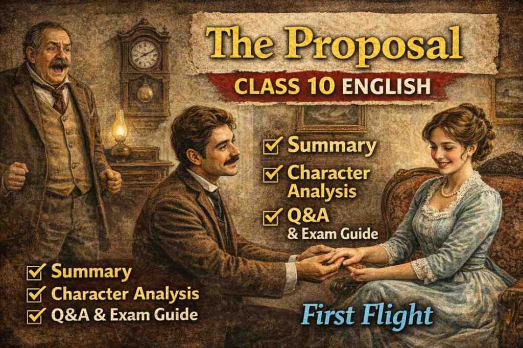 The Proposal Class 10 English — Summary, Character Analysis, Q&A & Exam Guide | First Flight