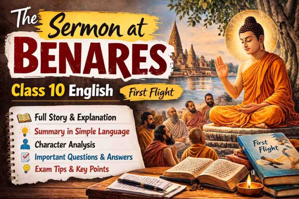 The Sermon at Benares Class 10 English — Full Story, Summary & Q&A | First Flight Chapter 8