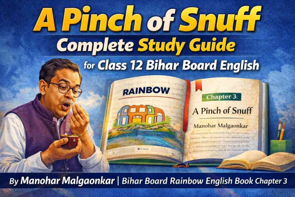 A Pinch of Snuff — Complete Study Guide for Class 12