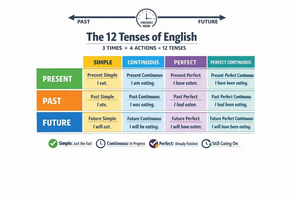 Tense in English: Complete Guide to All Tense (Present, Past & Future)