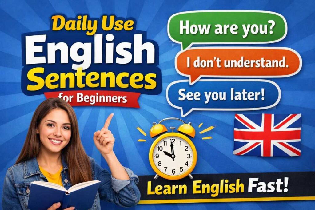 Daily Use English Sentences for Beginners – Learn English Fast