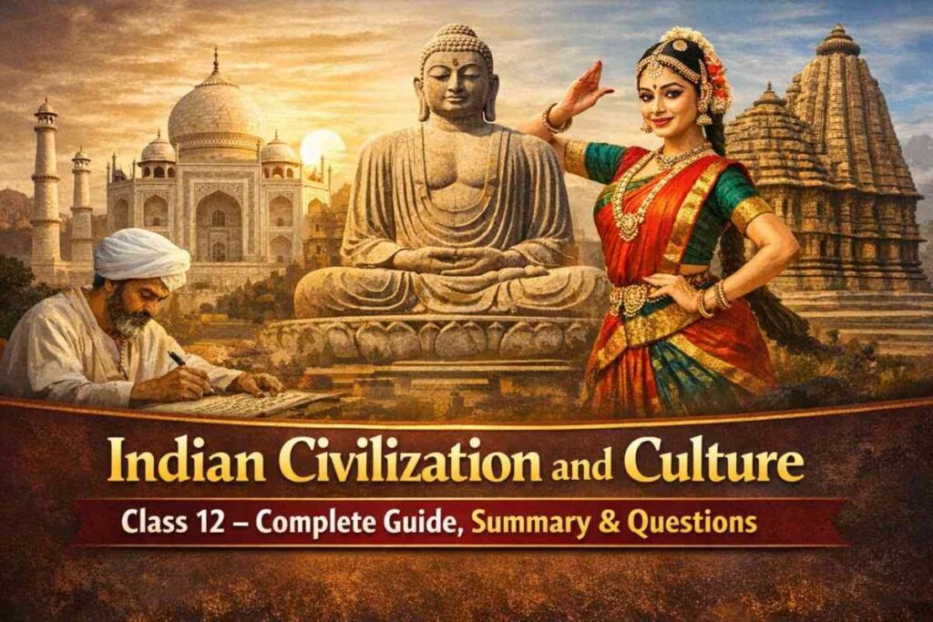 Indian Civilization and Culture — Complete Study Guide for Class 12 Bihar Board English
