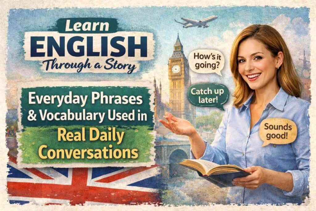 Learn English Through a Story: Everyday Phrases & Vocabulary