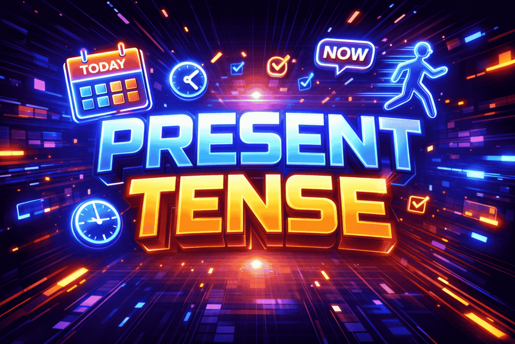 Present Tense in English Grammar: Examples, Rules, and 4 Types with Exercises – simple, continuous, perfect, perfect continuous