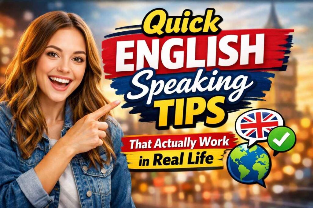 Quick English Speaking Tips — That Actually Work in Real Life