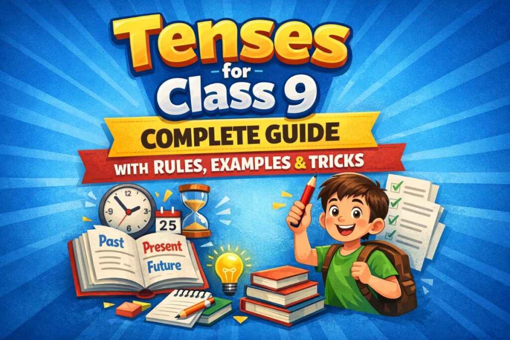 Tenses for Class 9 – Complete Guide with Rules, Examples & Tricks