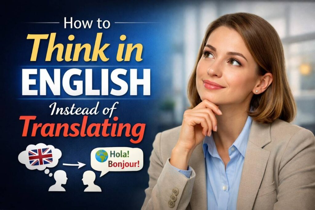 How to Think in English Instead of Translating — A Real Guide That Actually Works